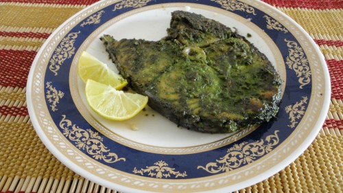 Green masala fish fry