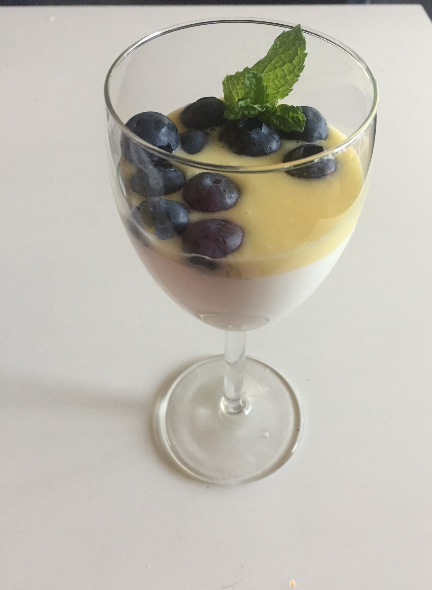 Blueberry Yogurt Parfait with Lemon Curd