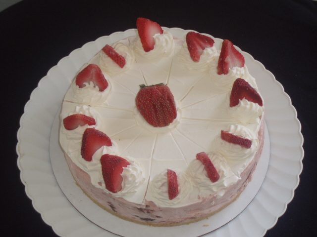 Eggless Strawberry Yogurt Cake