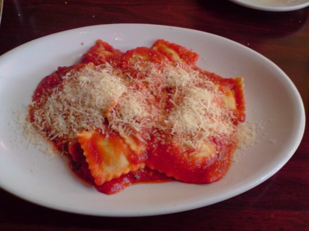 Chicken and Spinach Ravioli