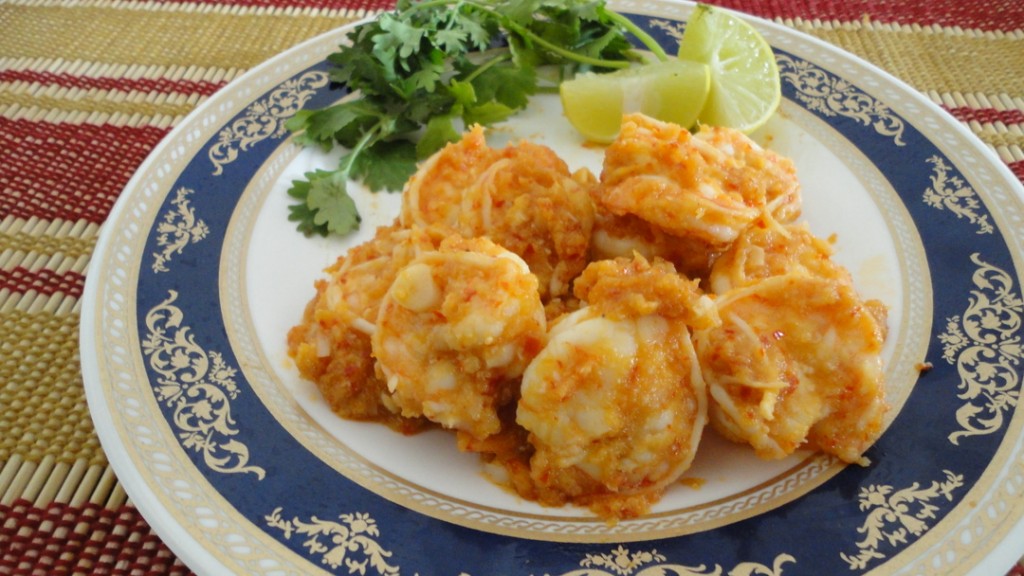 Spicy Butter Garlic Prawns